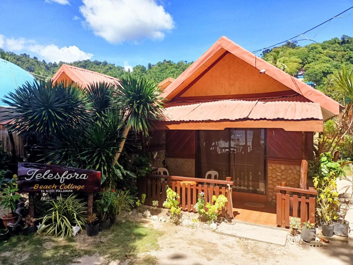 Telesfora Beach Cottage El Nido Eksteriør billede